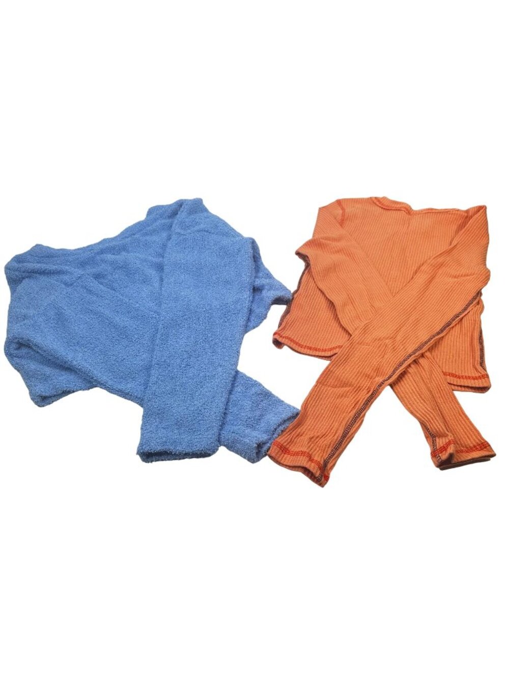 2 Piece Wild Fable Women's XS Blue Crop Sweater And Peach Ribbed T-Shirt New